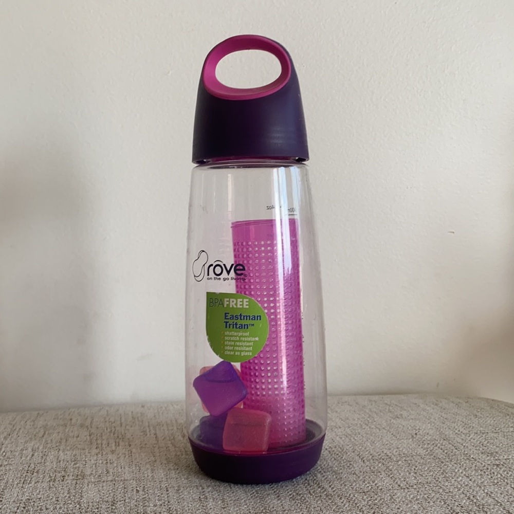 🪞 NEW rove water infuser top handle sports large travel size bottle bpa free